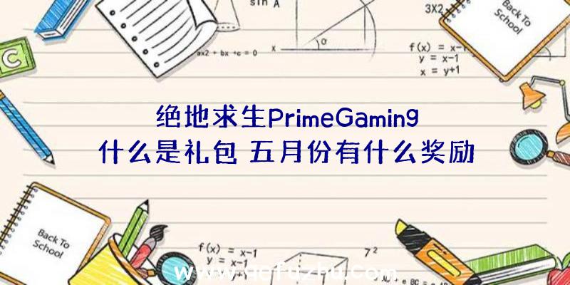 绝地求生PrimeGaming什么是礼包